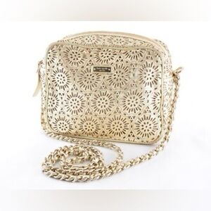 kate spade Gold Laser-Cut Crossbody Bag